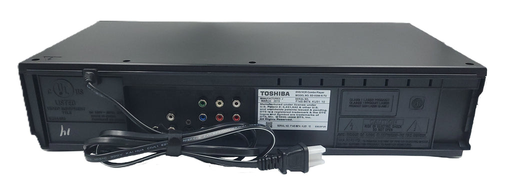 Refurbished Toshiba SD-V296 Hi-Fi VCR DVD Combo with Remote, Manual, and Cables